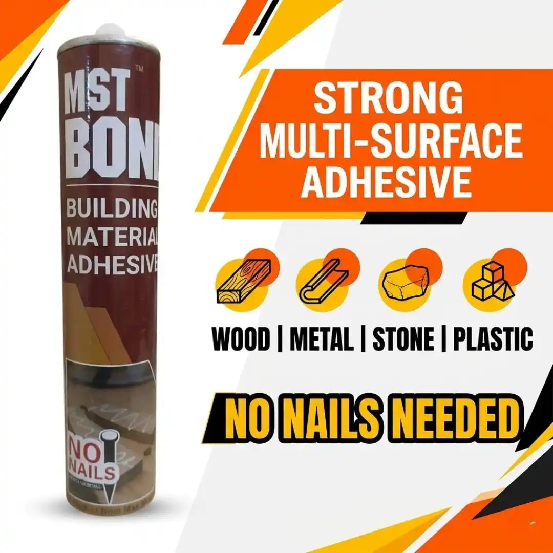 3D Carpenter Point™ Premium Construction Adhesive (300ml) – Cream White Liquid Nails for Glass, PVC, WPC & Louver Panel Bonding (Water-Resistant)