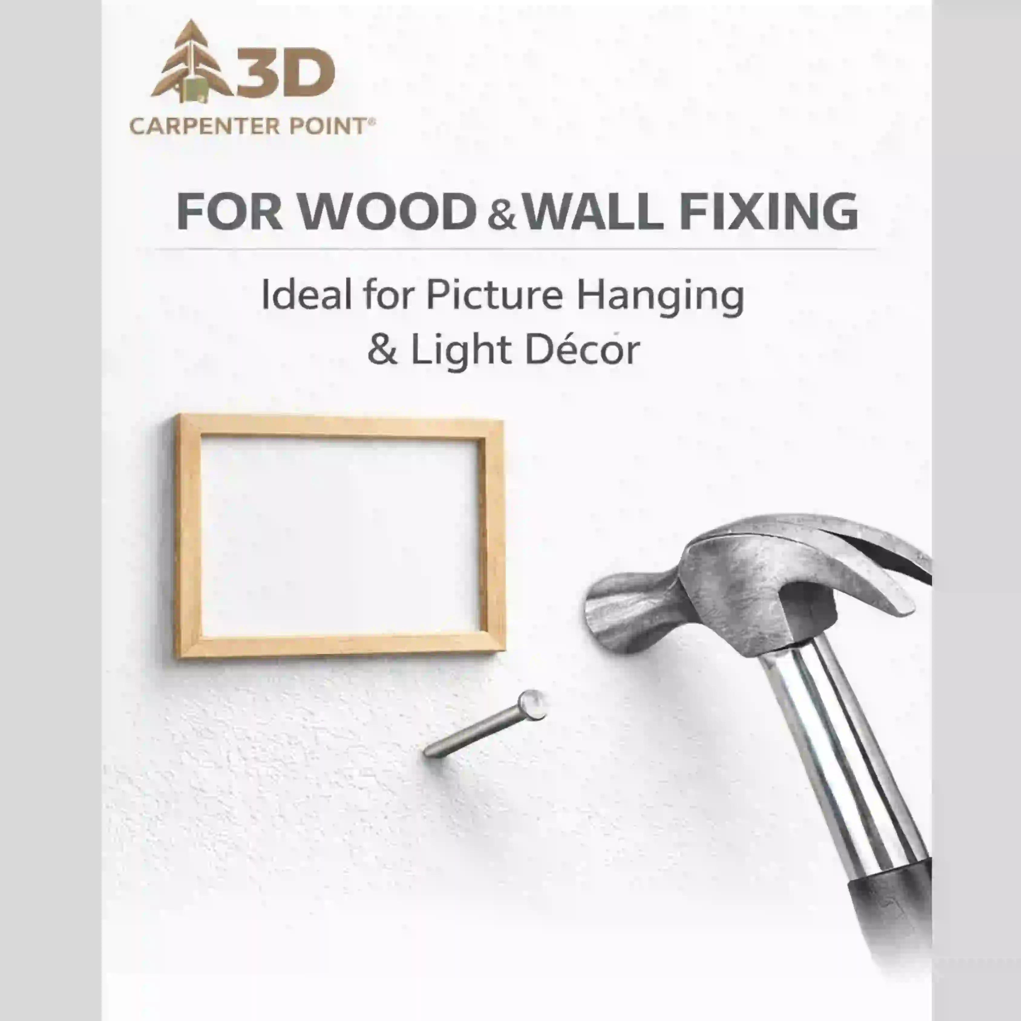 3D Carpenter Point Stainless Steel Nails 230g | 16mm, 18mm & 22mm Sizes | Wood & Wall Fixing Nails for DIY, Household & General Use