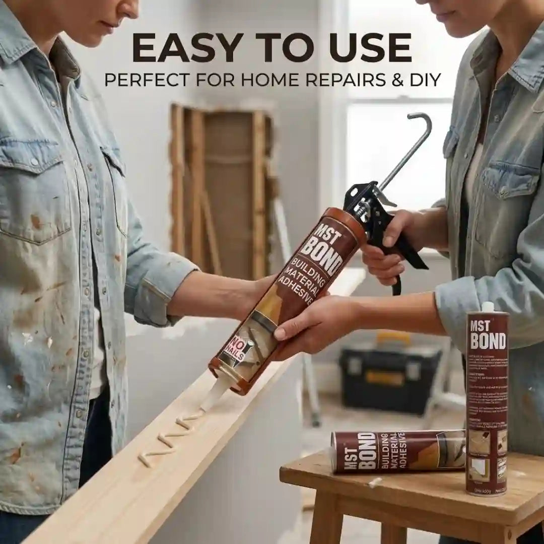 3D Carpenter Point™ Premium Construction Adhesive (300ml) – Cream White Liquid Nails for Glass, PVC, WPC & Louver Panel Bonding (Water-Resistant)