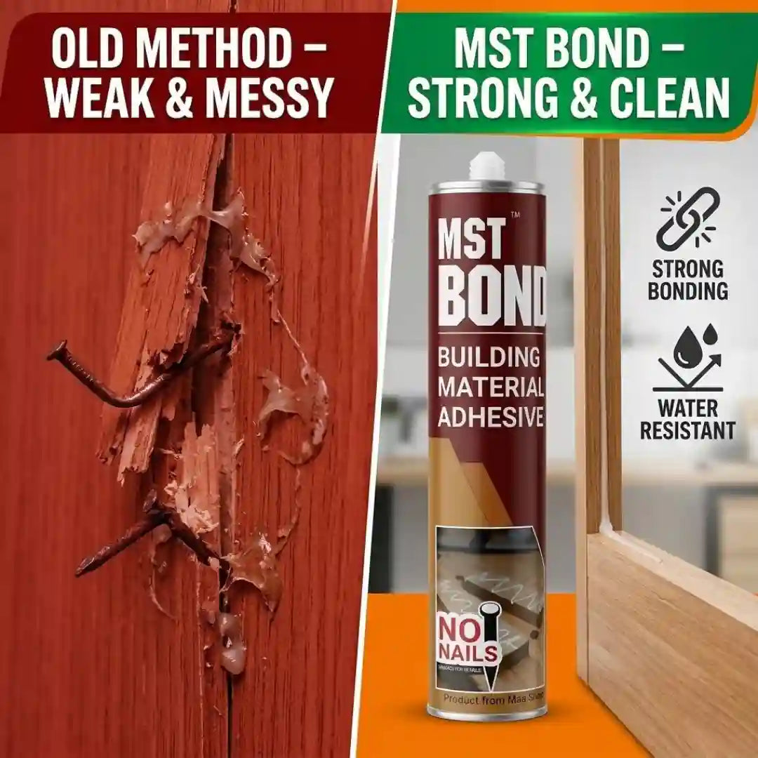 3D Carpenter Point™ Premium Construction Adhesive (300ml) – Cream White Liquid Nails for Glass, PVC, WPC & Louver Panel Bonding (Water-Resistant)