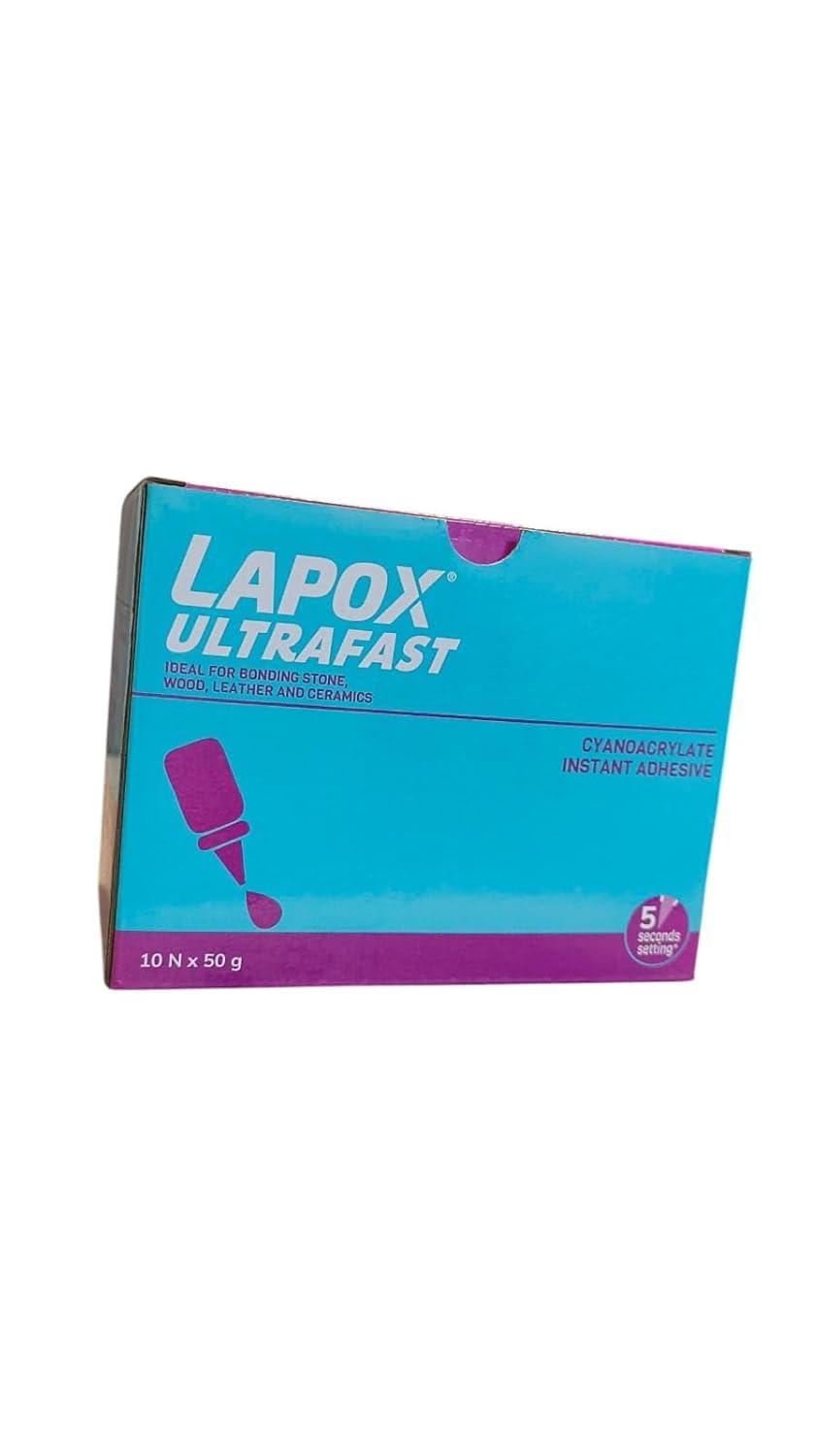 3D Carpenter Point™ La-Pox Instant Adhesive (50ml) – Fast-Acting Transparent Liquid Bond for Metal, Glass, Wood, Plastic & Rubber (Pack of 1)