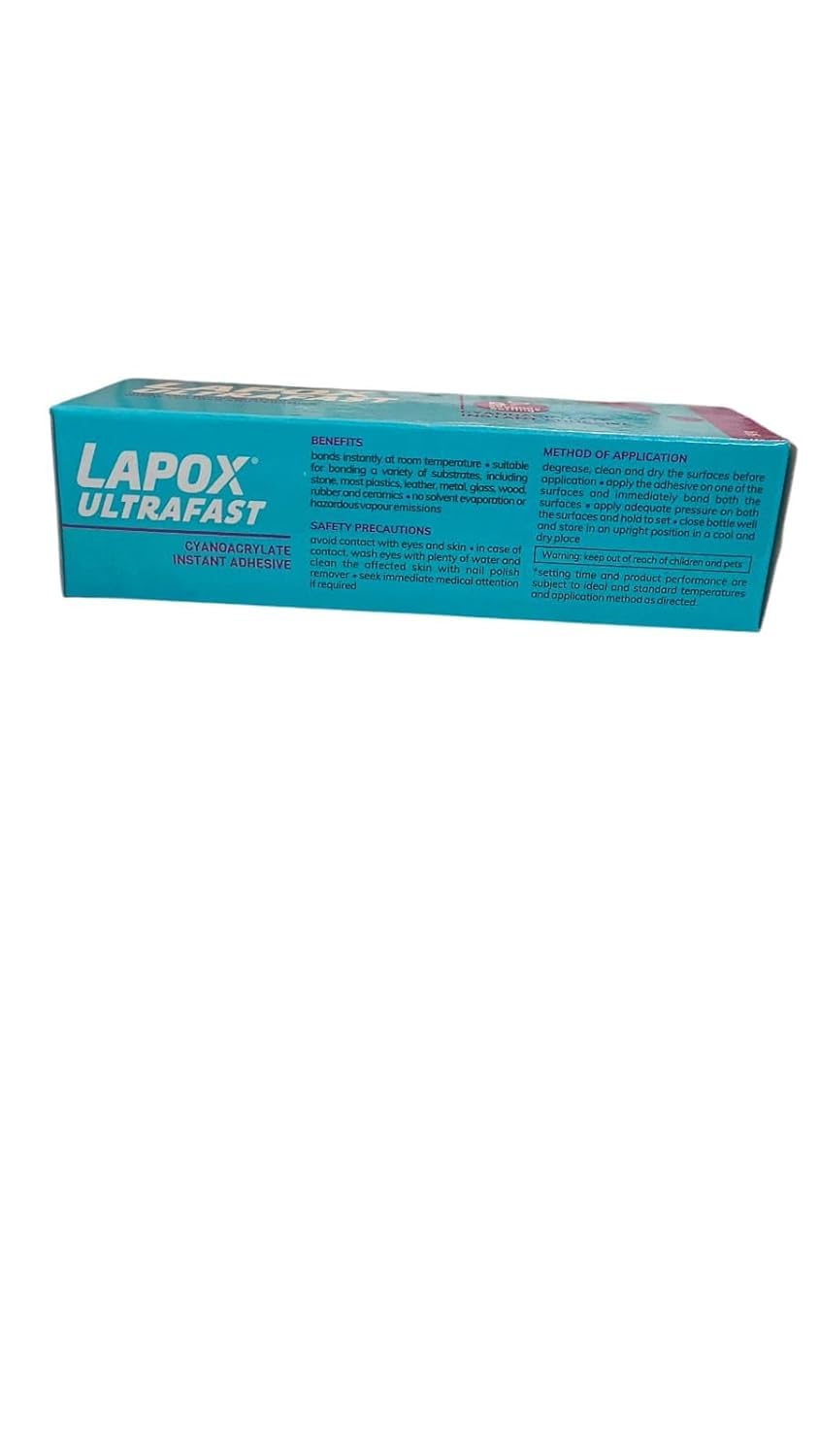 3D Carpenter Point™ La-Pox Instant Adhesive (50ml) – Fast-Acting Transparent Liquid Bond for Metal, Glass, Wood, Plastic & Rubber (Pack of 1)
