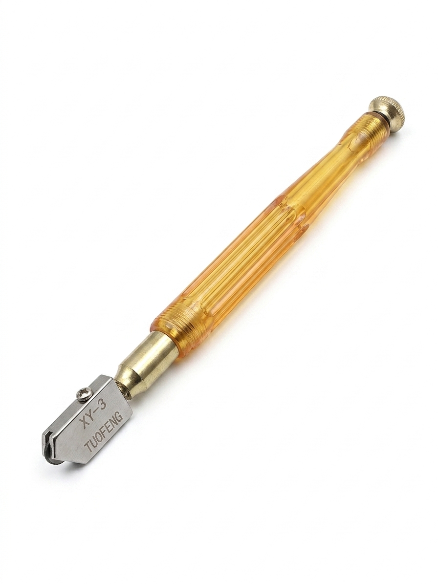 3D Carpenter Point™ Professional Glass Cutter Tool | Heavy Duty Precision Glass Cutting Pen with Comfort Grip Handle | Glass Cutting Tool for Mirror, Window, Tiles & DIY Use