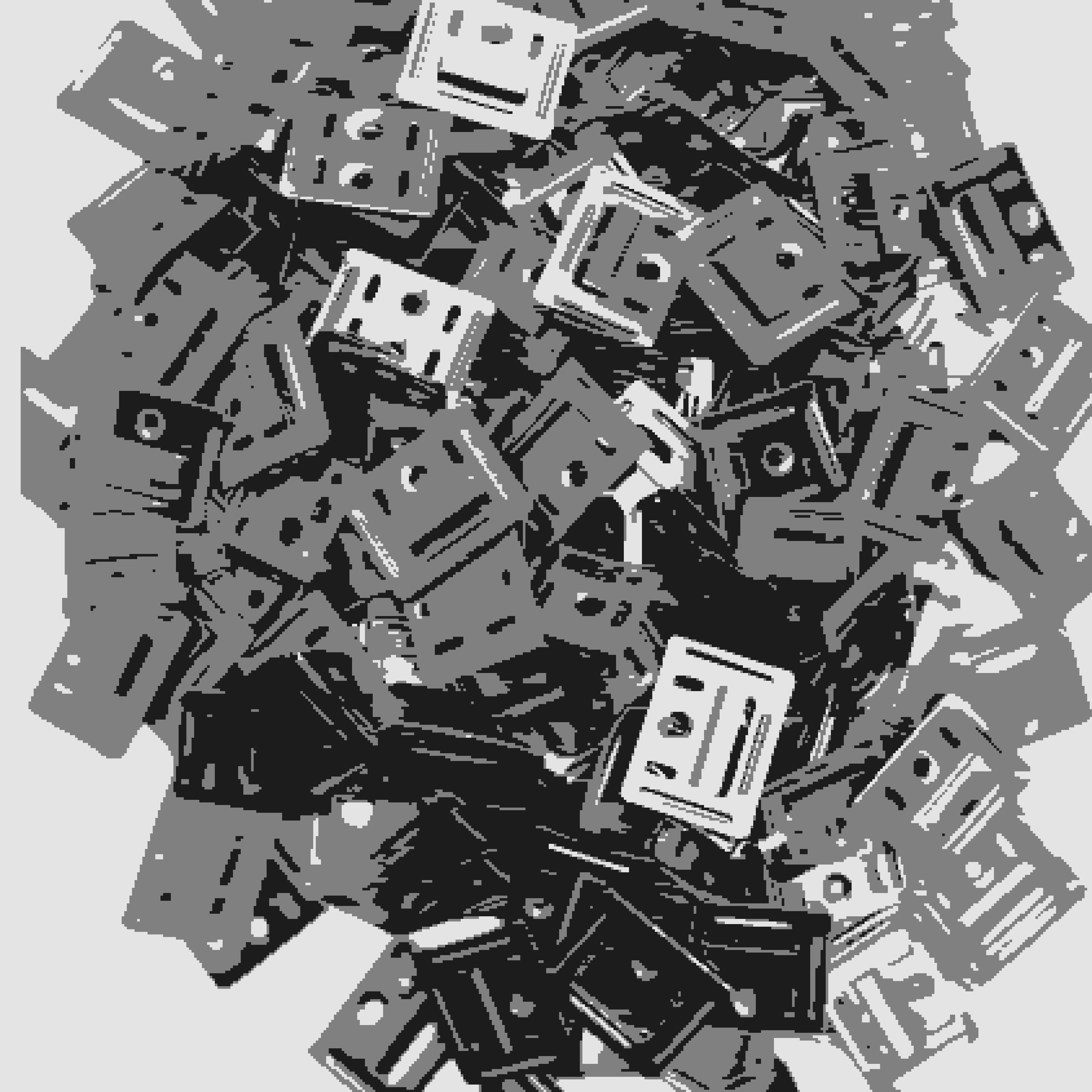 3D Carpenter Point™ GI Louver Cladding Clips for PVC Wall Panels - Heavy Duty Galvanized Iron Interlocking Mounting Brackets - Silver Finish
