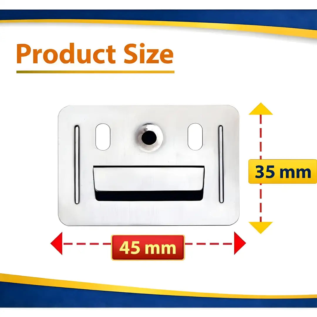 SS Louvers Cladding Clip/WPC Panel Mounting Clip Stainless Steel Fixing Clip for Air Vent, Ventilation Grille & WPC Wall Panels, Rust Proof Heavy Duty Installation Clip