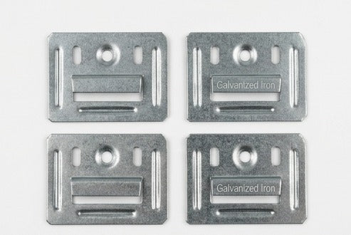 3D Carpenter Point™ Galvanized Iron GI Louvers & Cladding Clips (Pack of 50)
