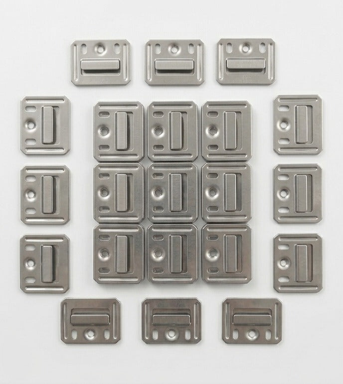 3D Carpenter Point™ Stainless Steel SS Louvers Clips & Cladding Clips for Wall Panels (50 Piece Pack)
